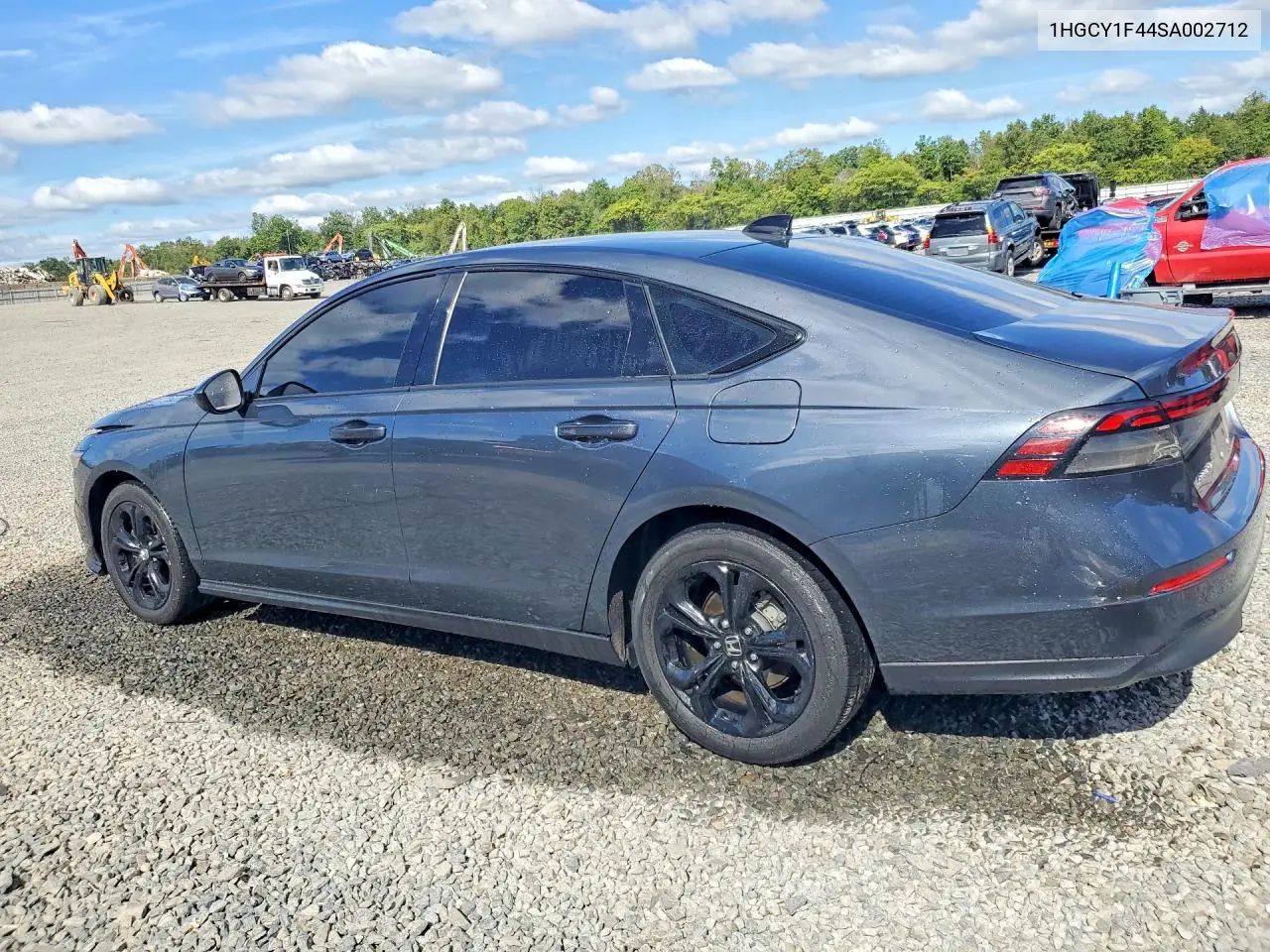 2025 HONDA ACCORD VIN 1HGCY1F44SA002712 — фото 2