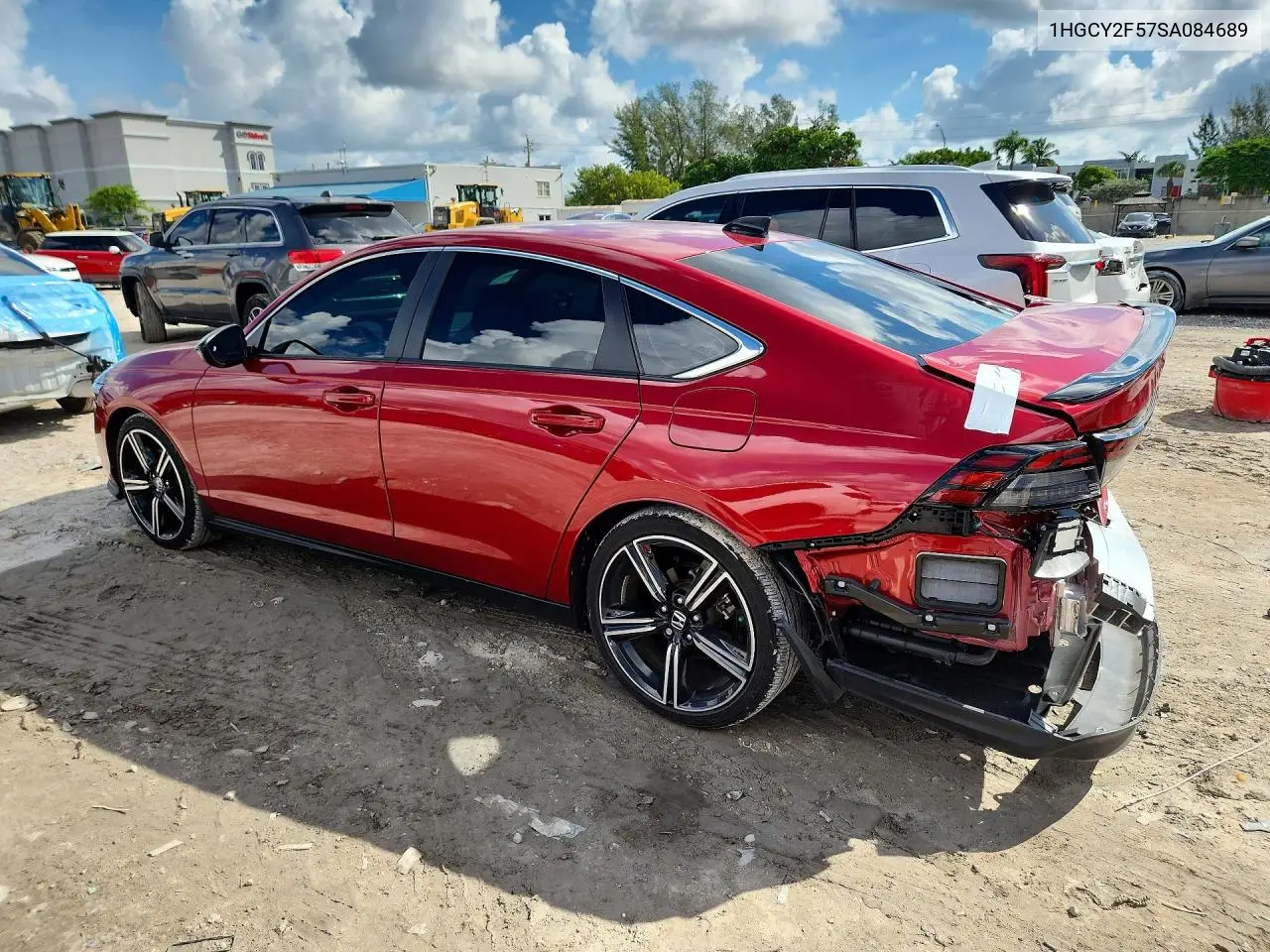 2025 HONDA ACCORD VIN 1HGCY2F57SA084689 — фото 2