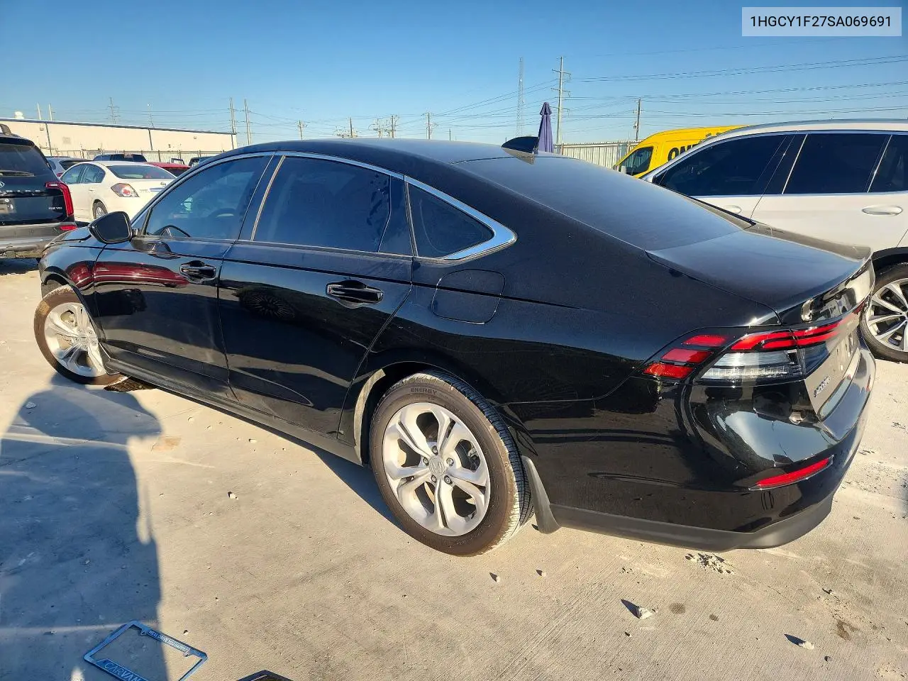 2025 HONDA ACCORD VIN 1HGCY1F27SA069691 — фото 2