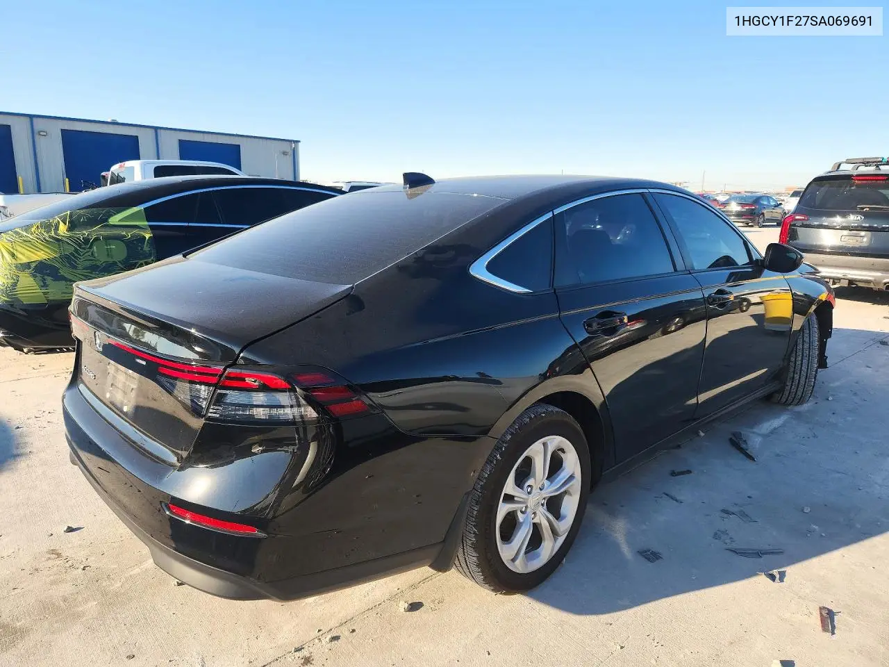 2025 HONDA ACCORD VIN 1HGCY1F27SA069691 — фото 3