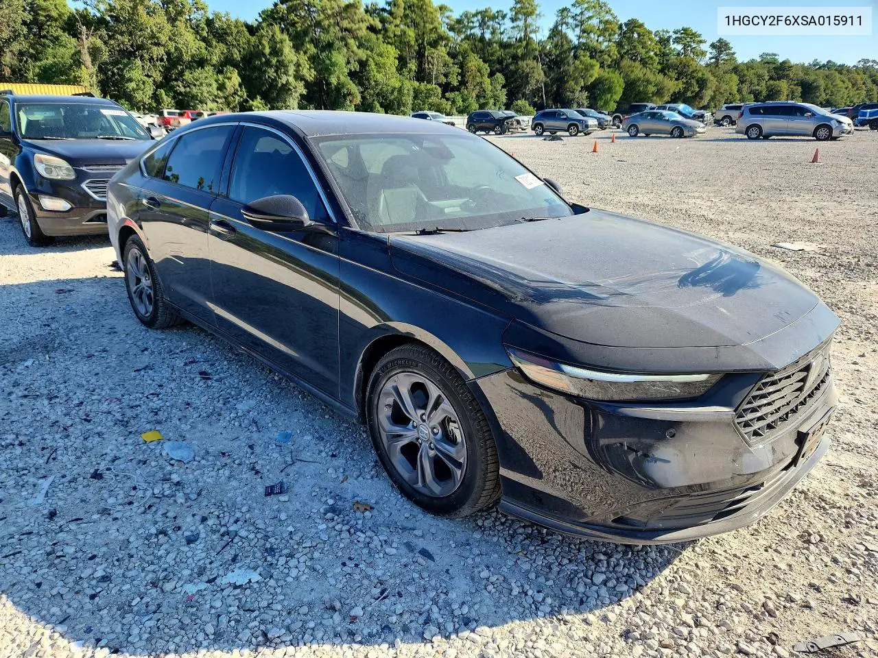 2025 HONDA ACCORD VIN 1HGCY2F6XSA015911 — фото 4