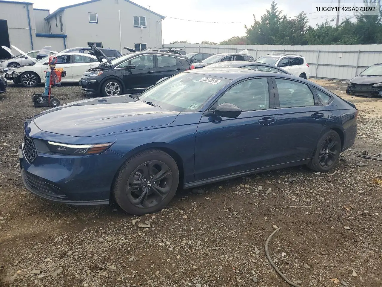 HONDA ACCORD 2025, VIN 1HGCY1F42SA073892