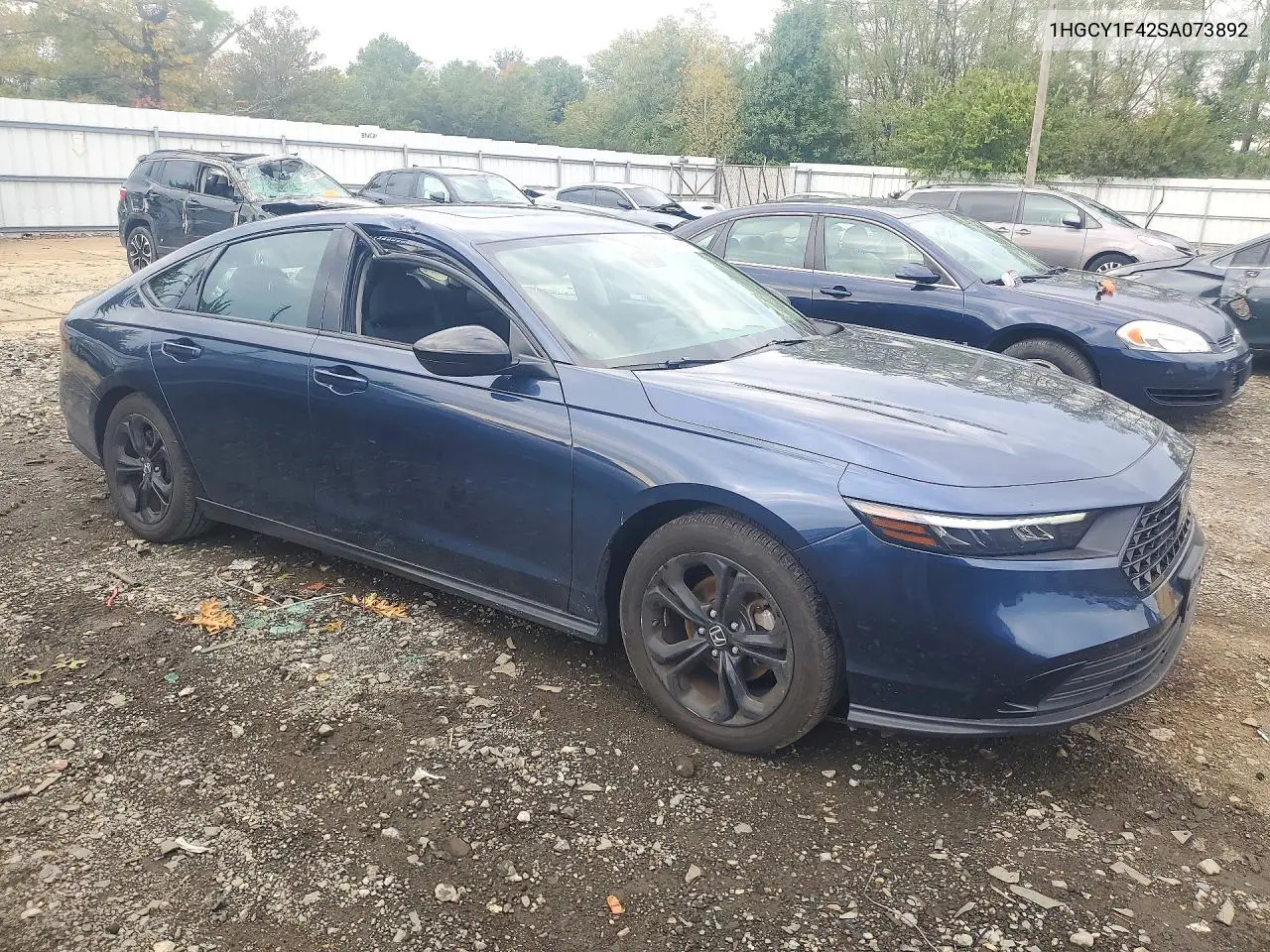2025 HONDA ACCORD VIN 1HGCY1F42SA073892 — фото 4