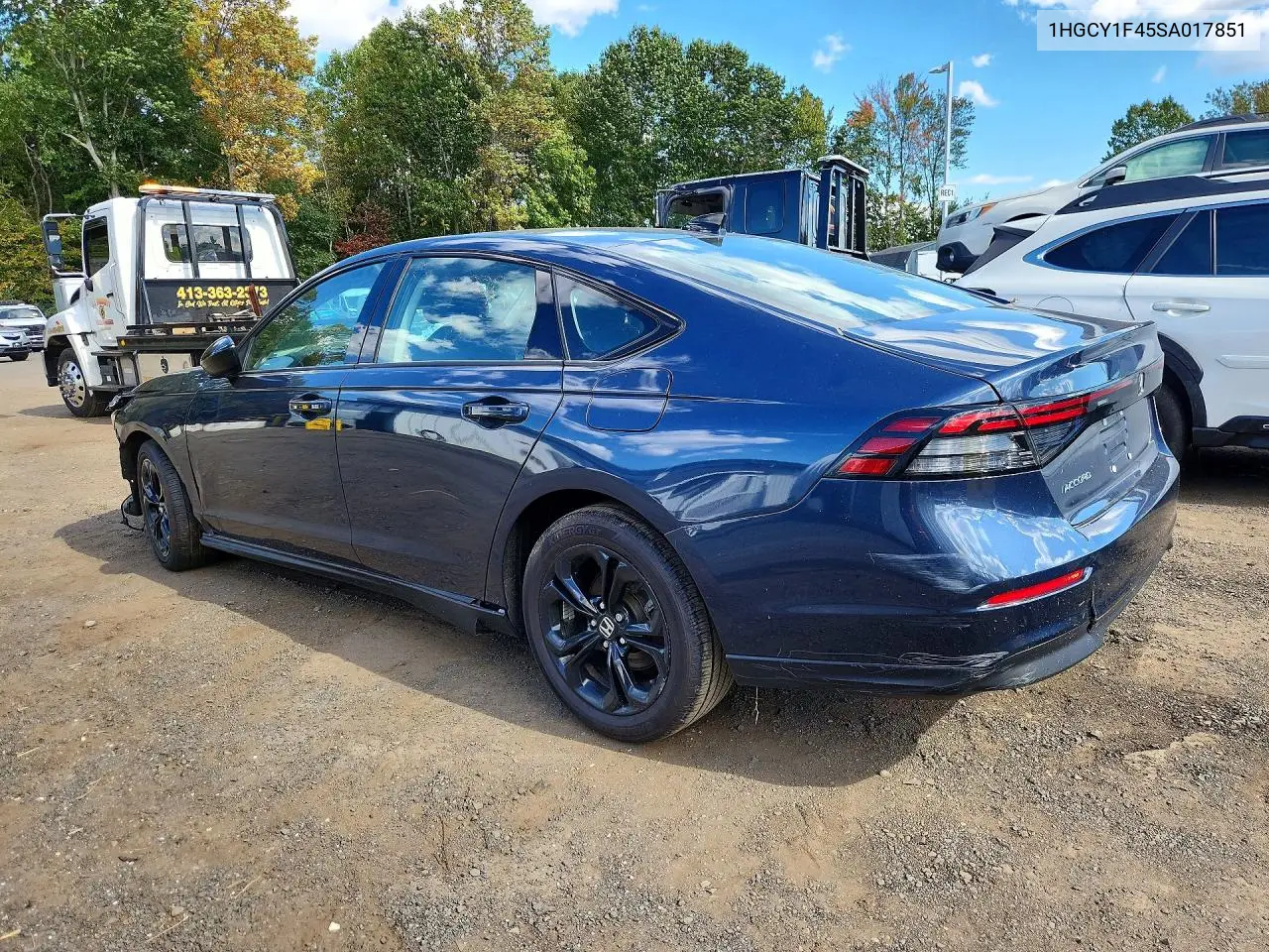 2025 HONDA ACCORD VIN 1HGCY1F45SA017851 — фото 2