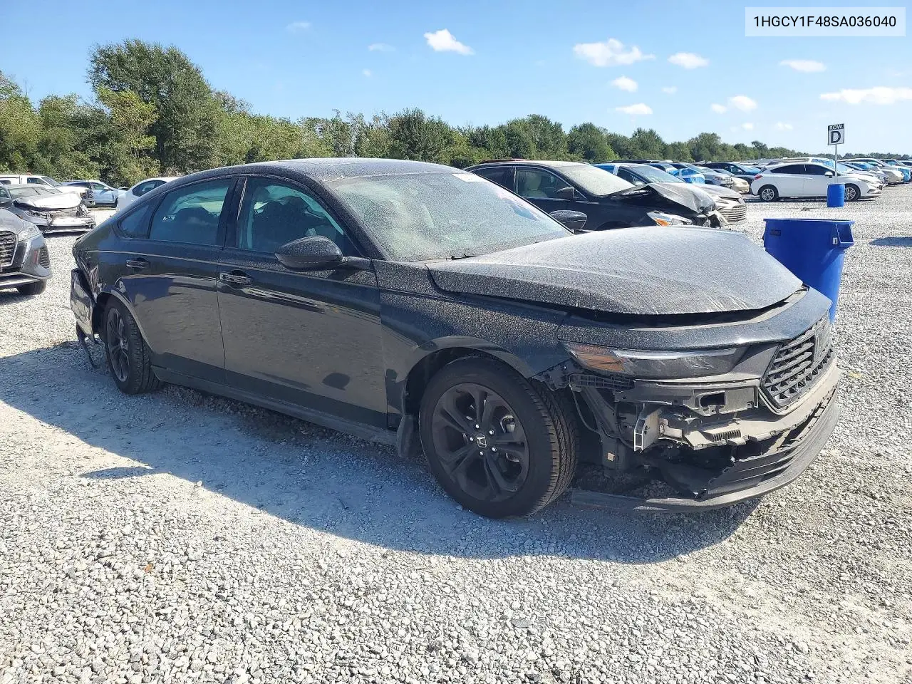 2025 HONDA ACCORD VIN 1HGCY1F48SA036040 — фото 4