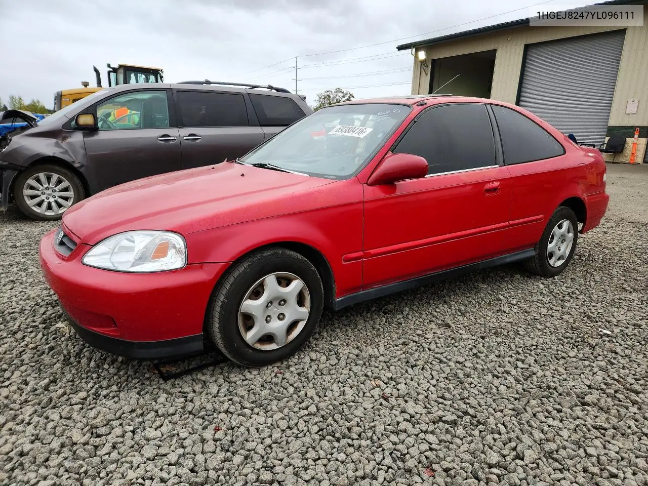 HONDA CIVIC 2000, VIN 1HGEJ8247YL096111