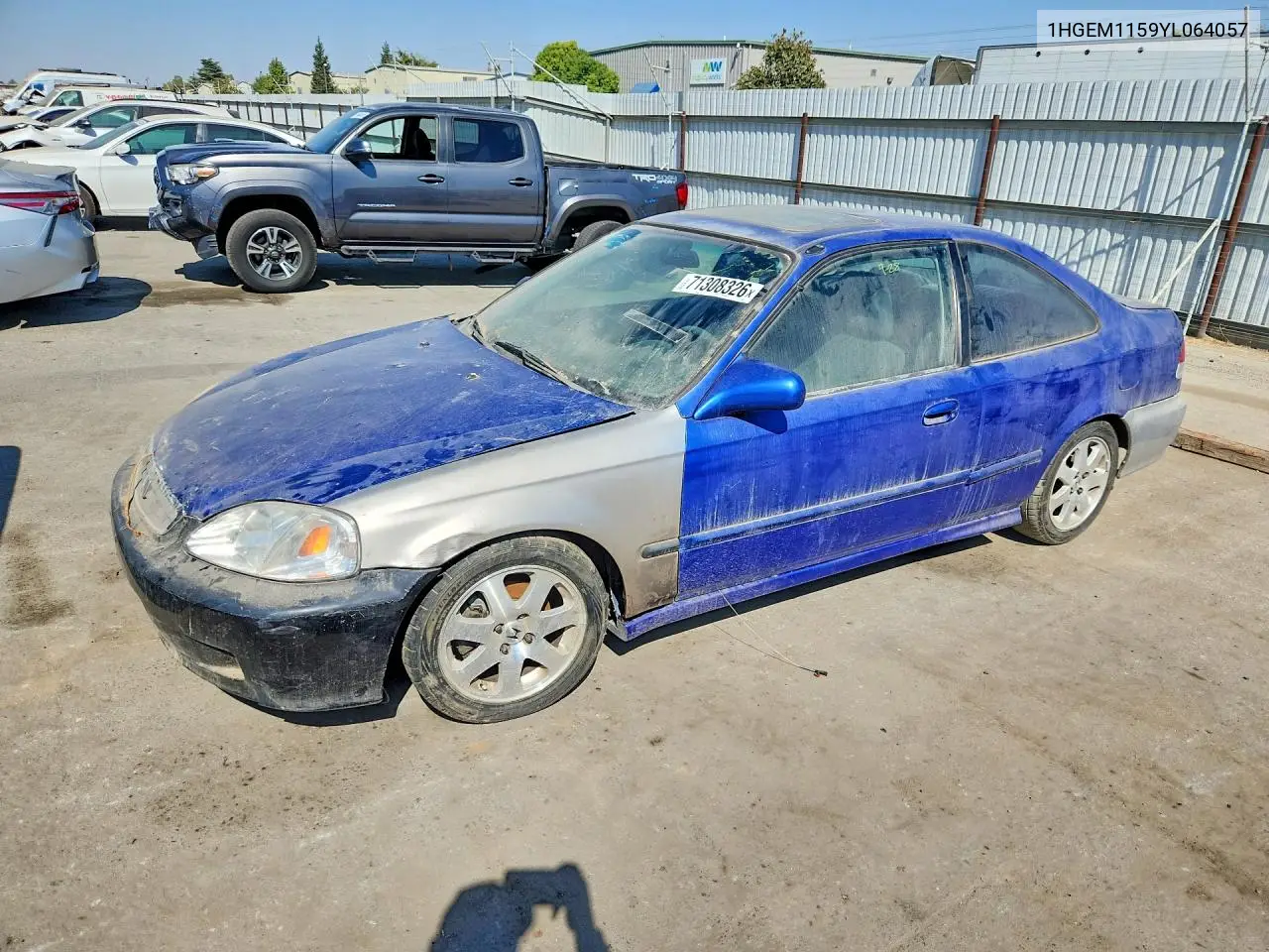 HONDA CIVIC 2000, VIN 1HGEM1159YL064057