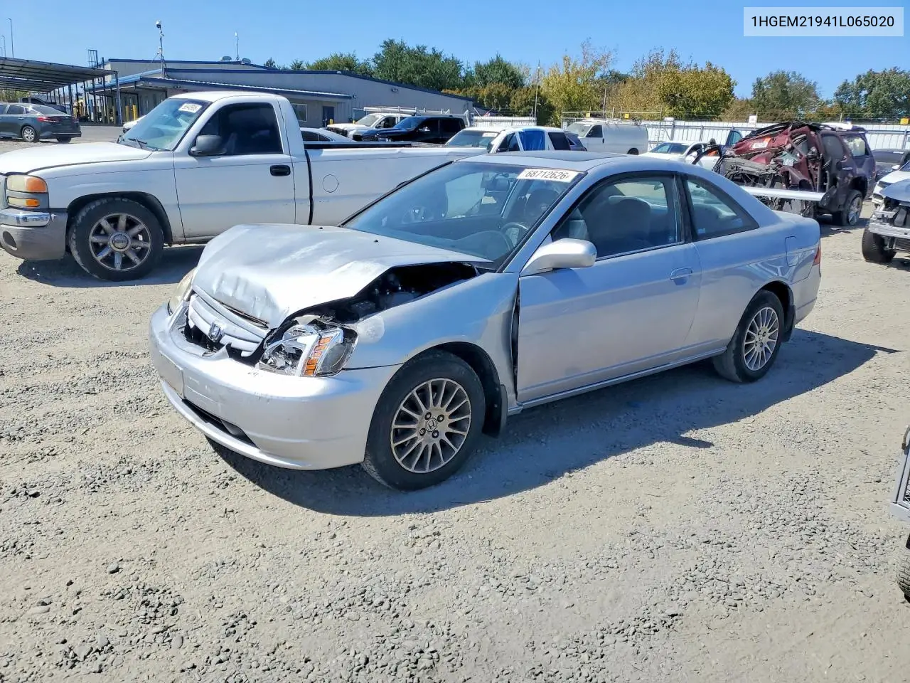 HONDA CIVIC 2001, VIN 1HGEM21941L065020