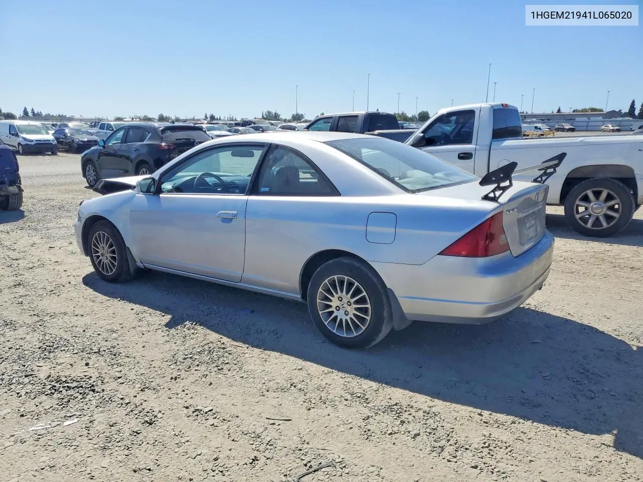 2001 HONDA CIVIC VIN 1HGEM21941L065020 — фото 2