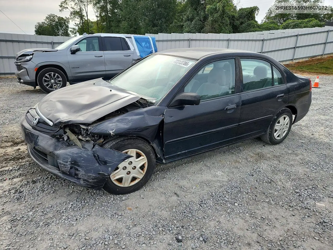 HONDA CIVIC 2003, VIN 2HGES16593H607072