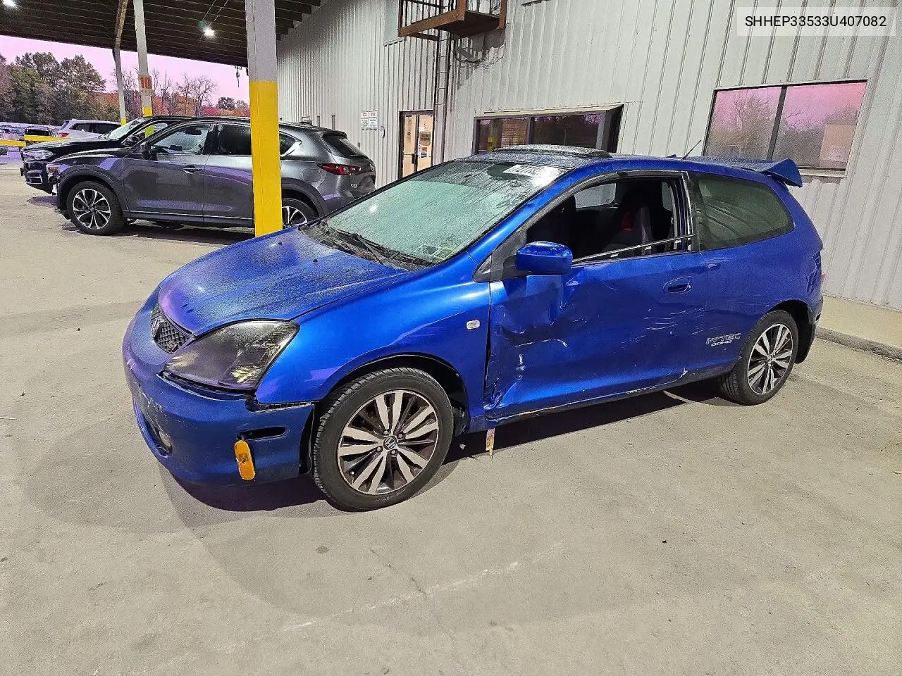 HONDA CIVIC 2003, VIN SHHEP33533U407082