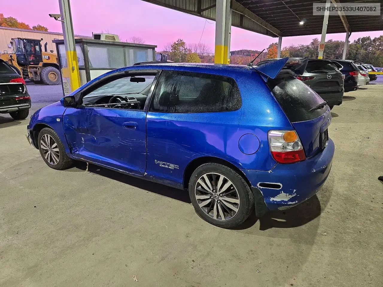 2003 HONDA CIVIC VIN SHHEP33533U407082 — фото 2