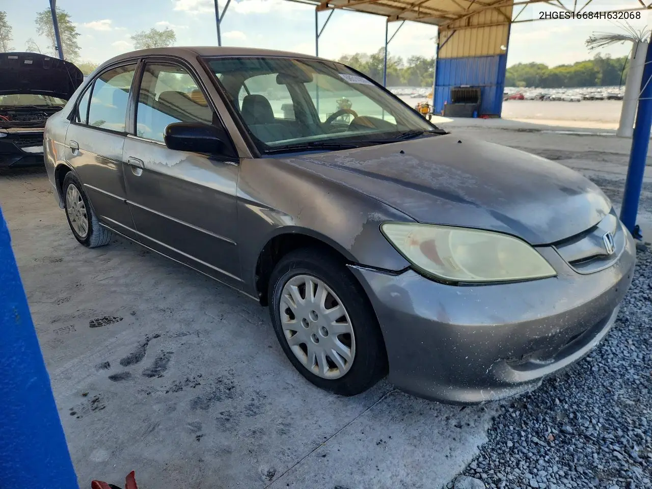 2004 HONDA CIVIC VIN 2HGES16684H632068 — фото 4