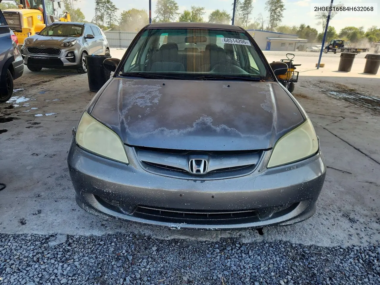 2004 HONDA CIVIC VIN 2HGES16684H632068 — фото 5