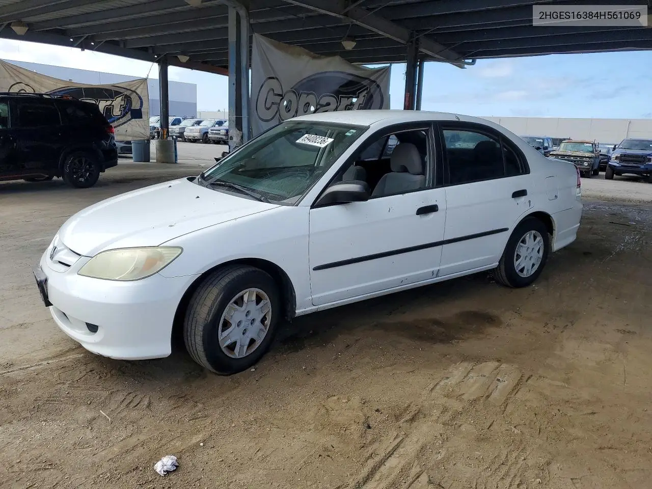 HONDA CIVIC 2004, VIN 2HGES16384H561069
