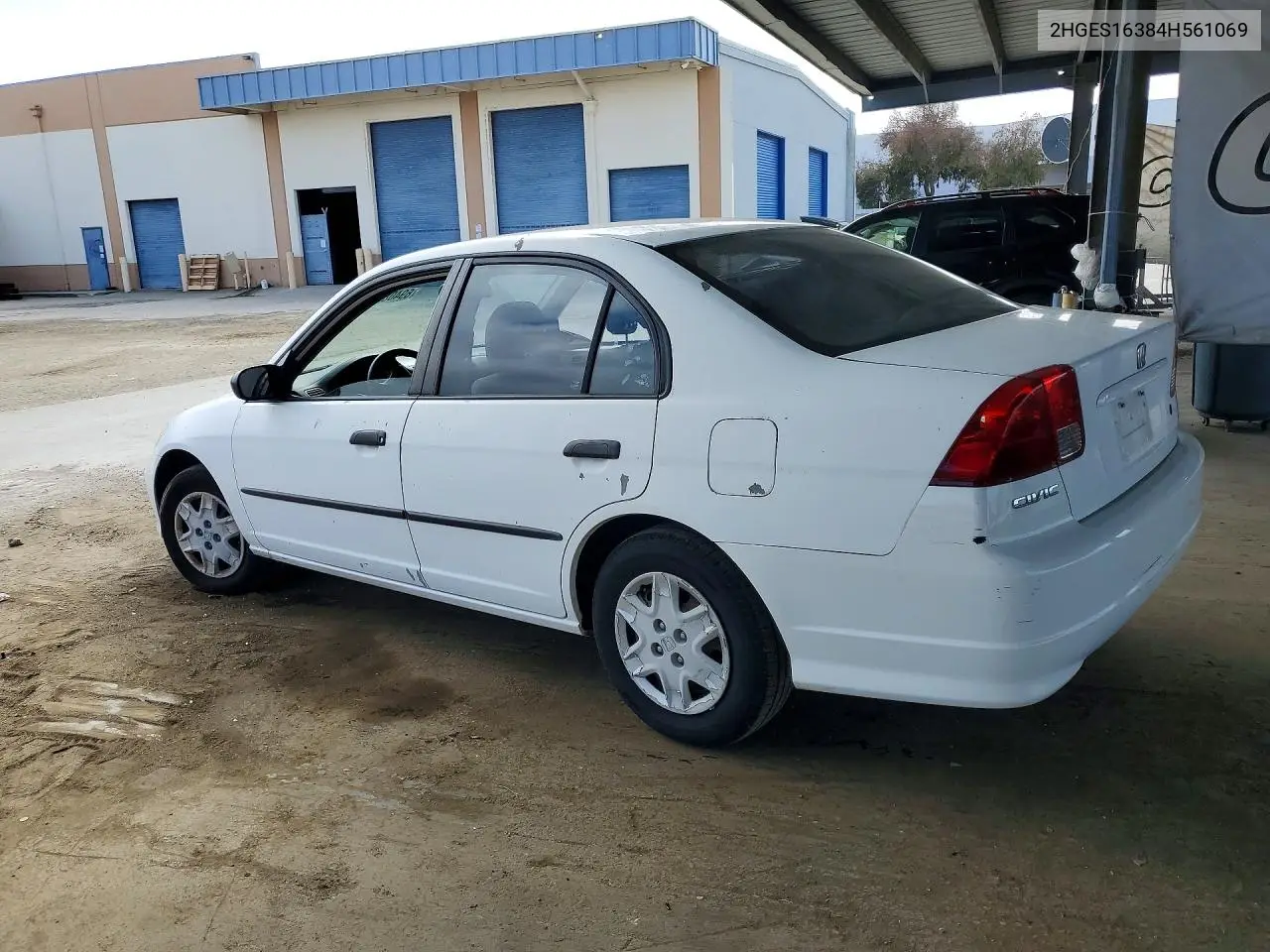 2004 HONDA CIVIC VIN 2HGES16384H561069 — фото 2