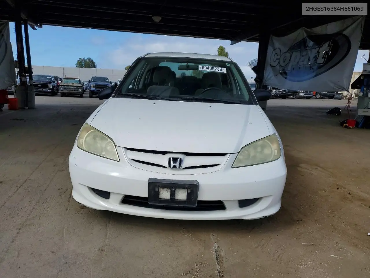 2004 HONDA CIVIC VIN 2HGES16384H561069 — фото 5