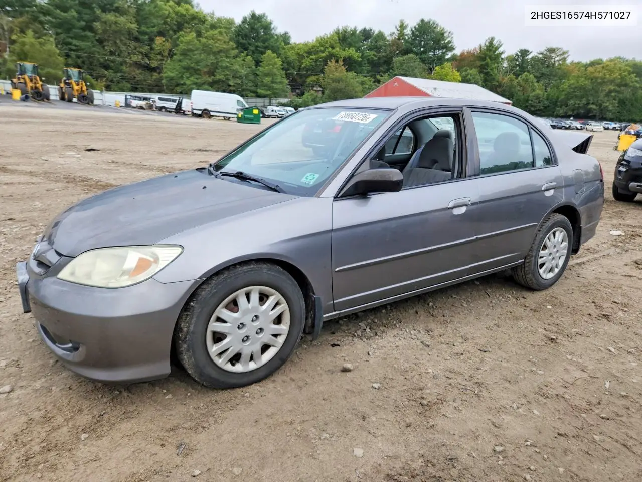 HONDA CIVIC 2004, VIN 2HGES16574H571027