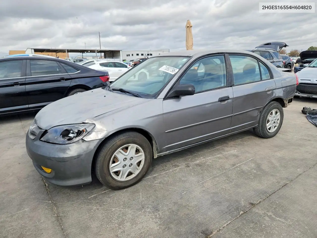 HONDA CIVIC 2004, VIN 2HGES16554H604820