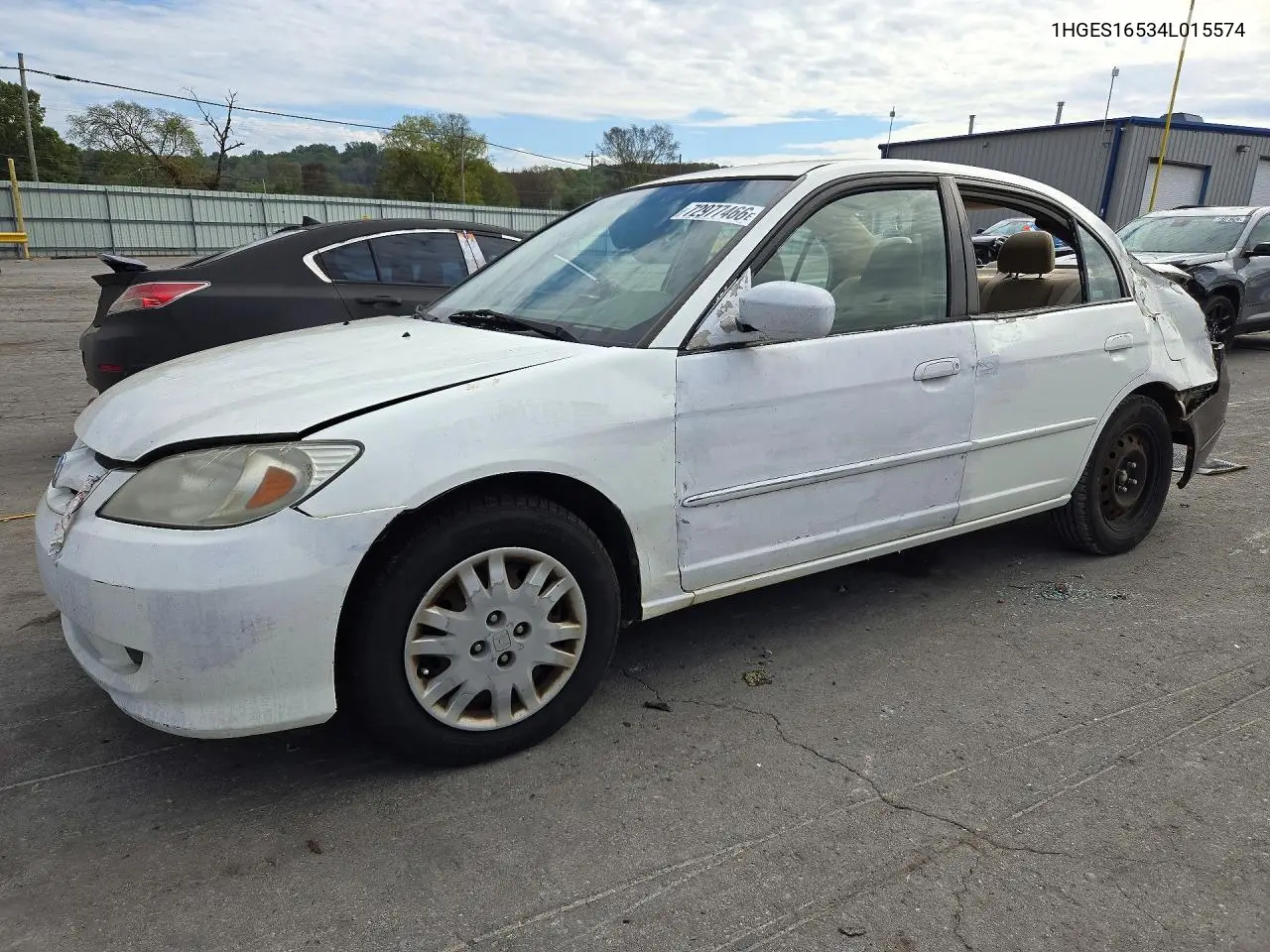 HONDA CIVIC 2004, VIN 1HGES16534L015574