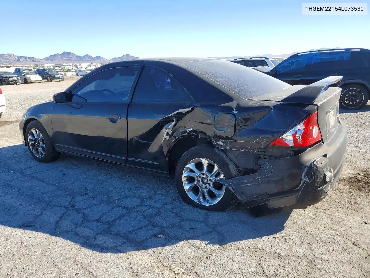 2004 HONDA CIVIC VIN 1HGEM22154L073530 — фото 2