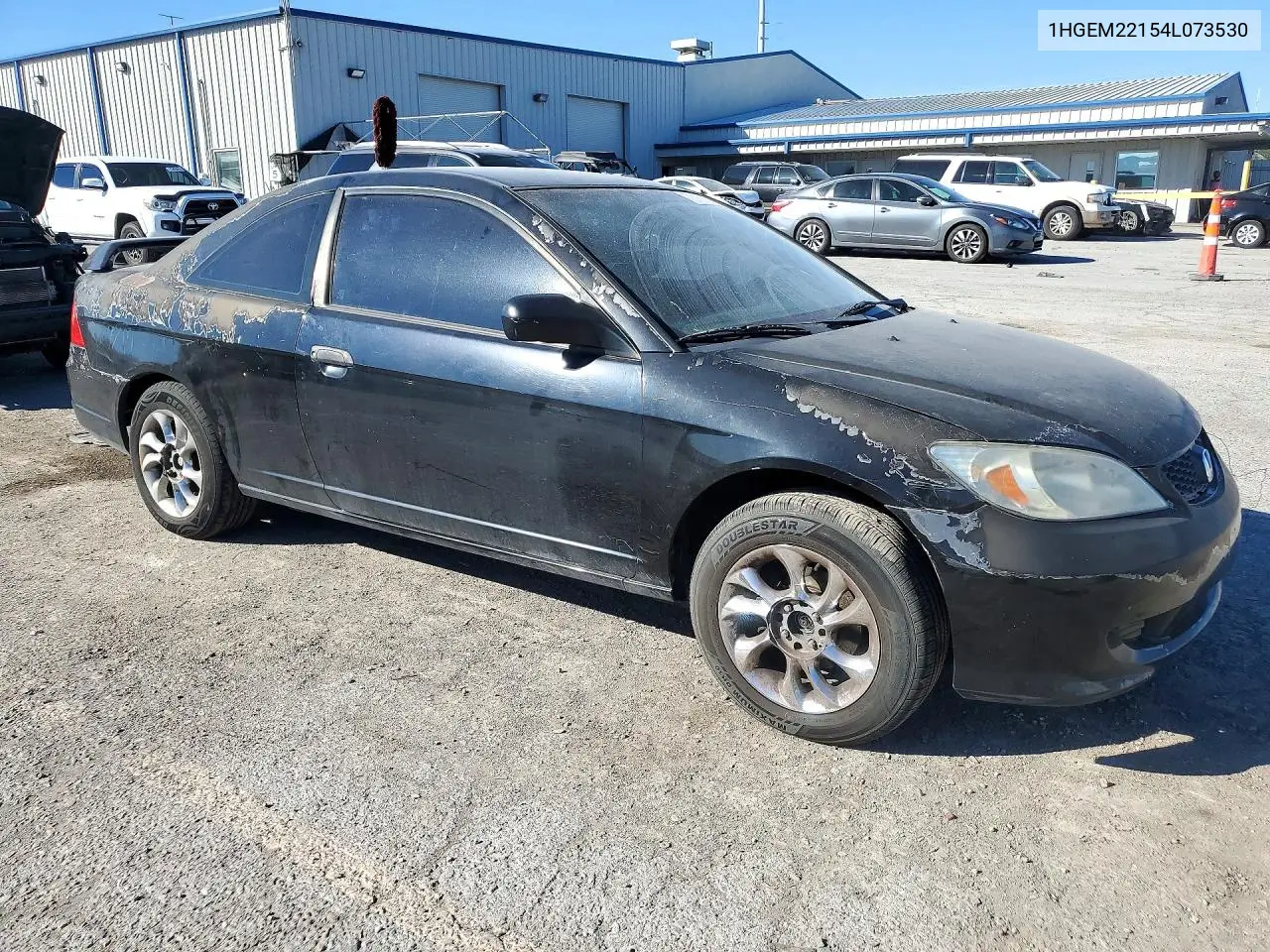 2004 HONDA CIVIC VIN 1HGEM22154L073530 — фото 4