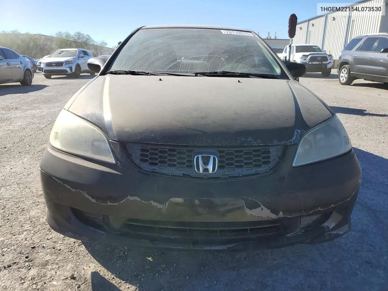2004 HONDA CIVIC VIN 1HGEM22154L073530 — фото 5