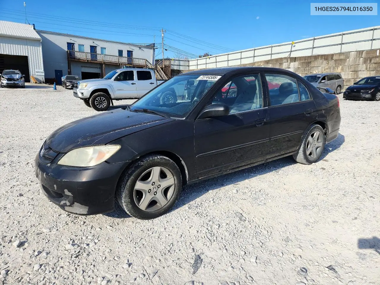 HONDA CIVIC 2004, VIN 1HGES26794L016350