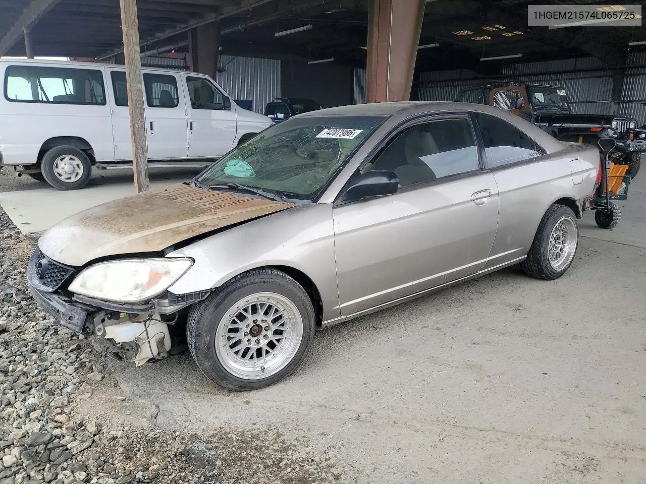 HONDA CIVIC 2004, VIN 1HGEM21574L065725