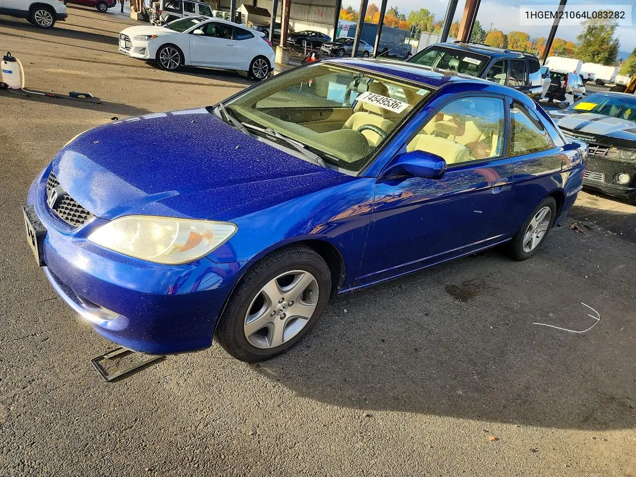 HONDA CIVIC 2004, VIN 1HGEM21064L083282
