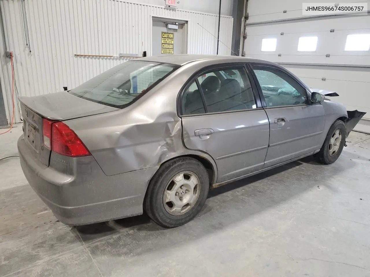 2004 HONDA CIVIC VIN JHMES96674S006757 — фото 3