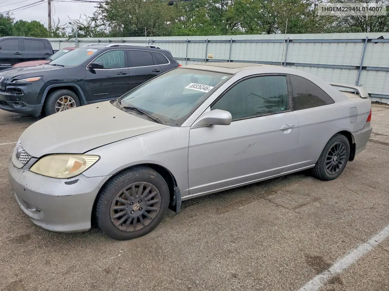 HONDA CIVIC 2005, VIN 1HGEM22945L014007