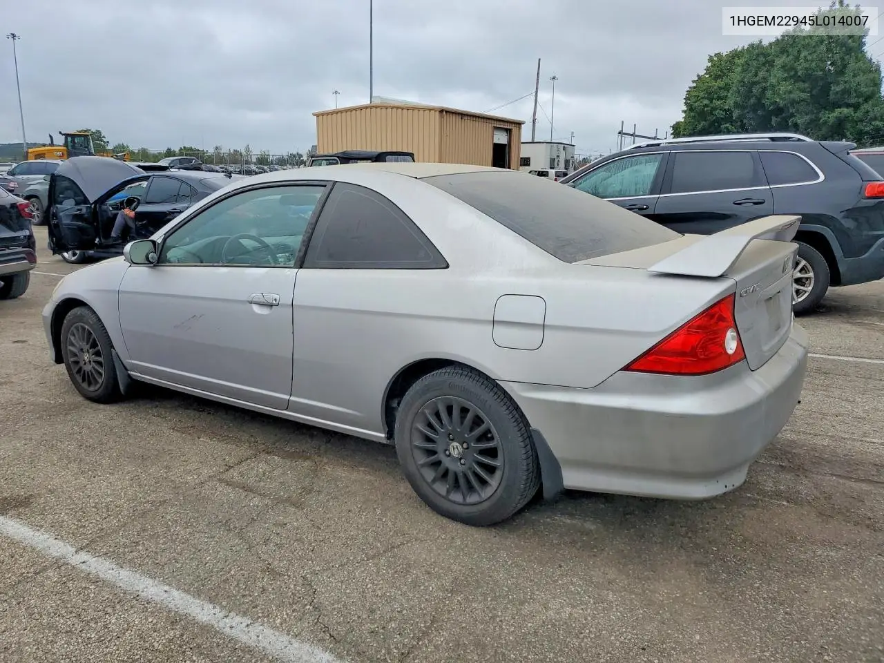 2005 HONDA CIVIC VIN 1HGEM22945L014007 — фото 2