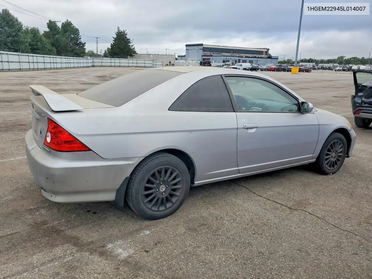 2005 HONDA CIVIC VIN 1HGEM22945L014007 — фото 3