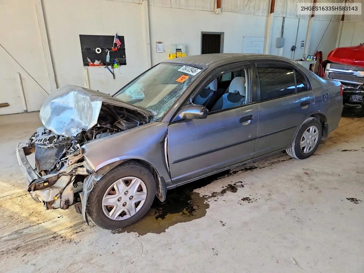 HONDA CIVIC 2005, VIN 2HGES16335H583143