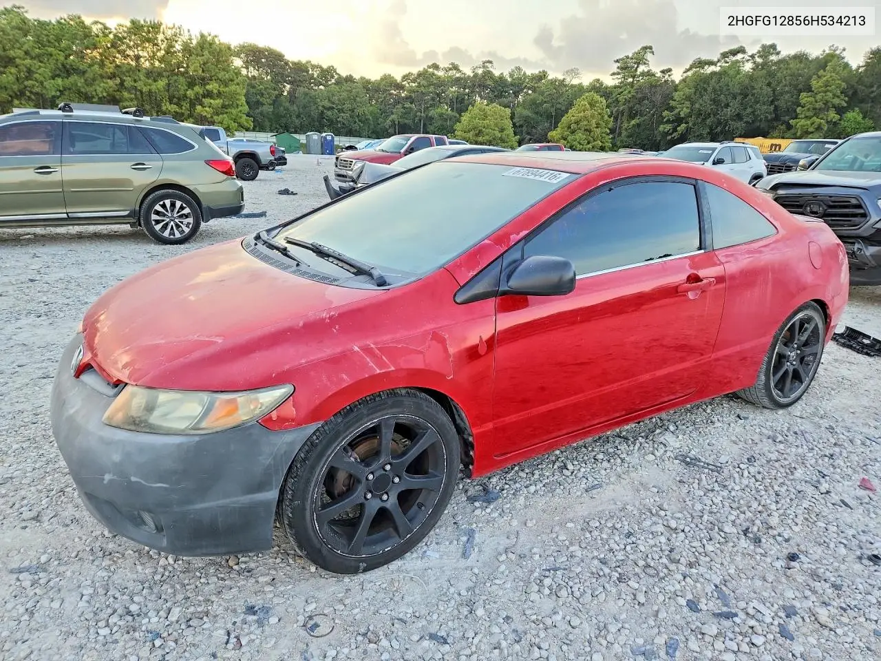 HONDA CIVIC 2006, VIN 2HGFG12856H534213