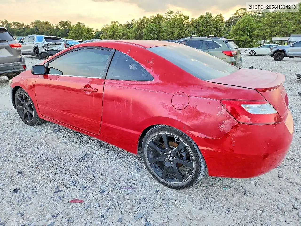 2006 HONDA CIVIC VIN 2HGFG12856H534213 — фото 2