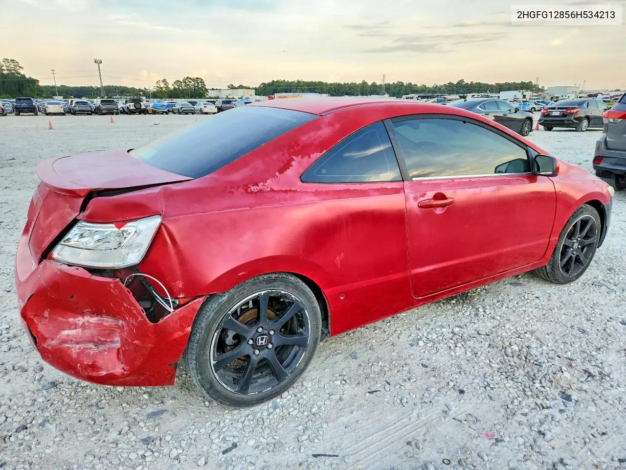2006 HONDA CIVIC VIN 2HGFG12856H534213 — фото 3