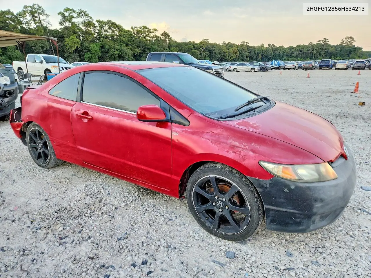 2006 HONDA CIVIC VIN 2HGFG12856H534213 — фото 4