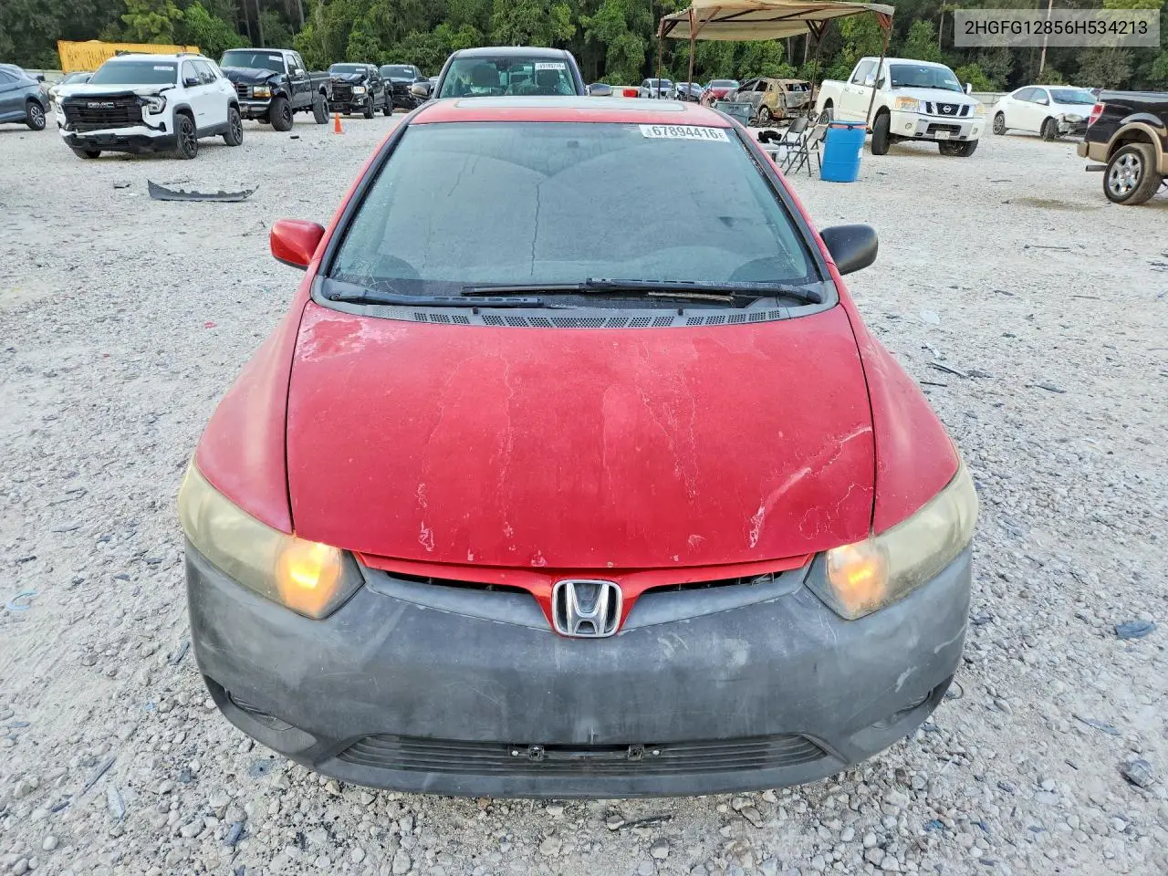 2006 HONDA CIVIC VIN 2HGFG12856H534213 — фото 5