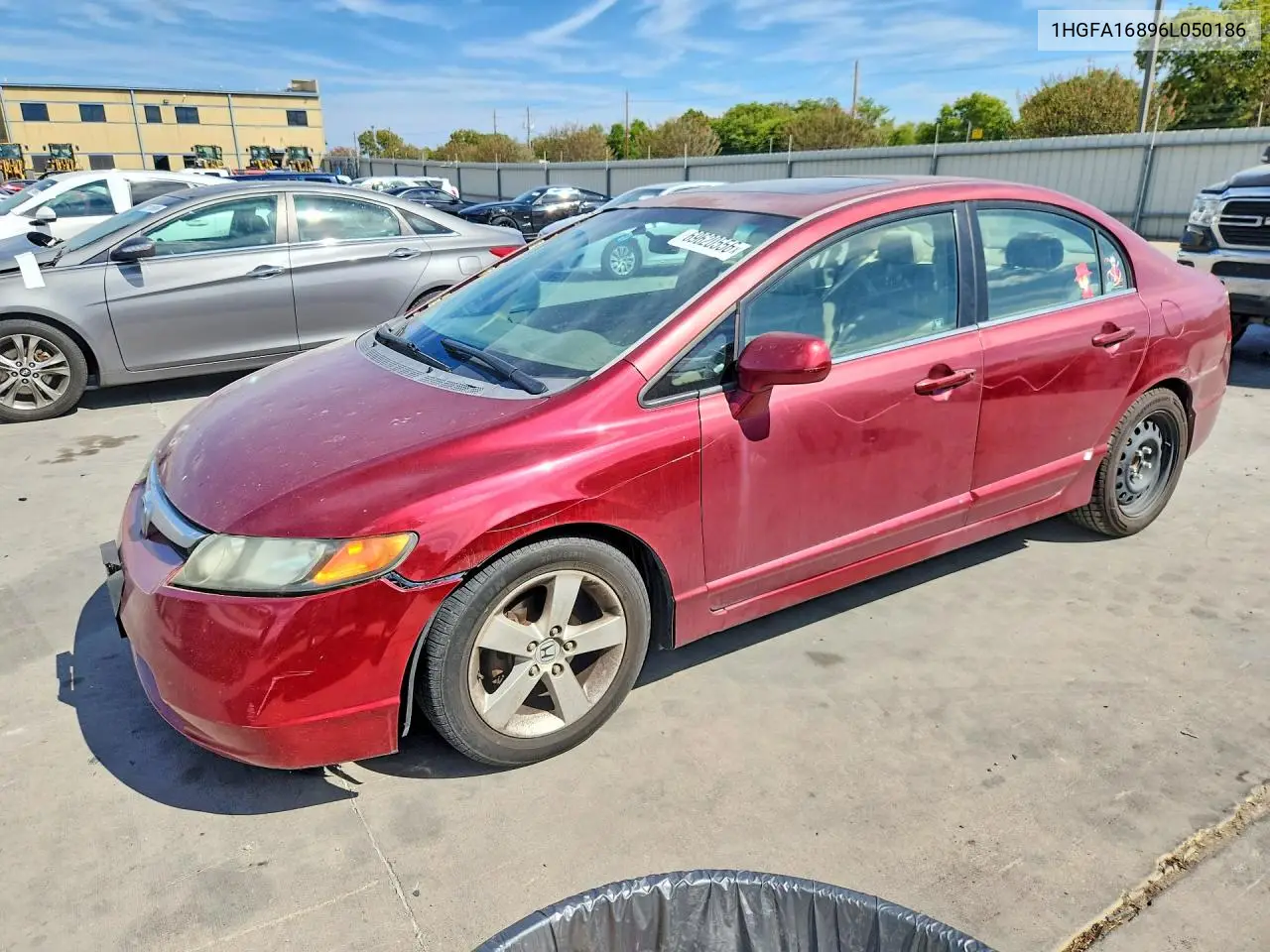 HONDA CIVIC 2006, VIN 1HGFA16896L050186