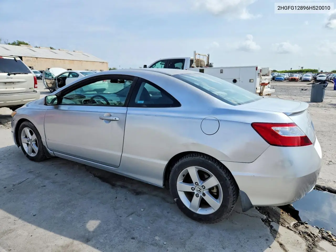 2006 HONDA CIVIC VIN 2HGFG12896H520010 — фото 2