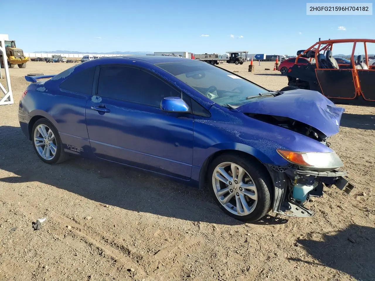 2006 HONDA CIVIC VIN 2HGFG21596H704182 — фото 4