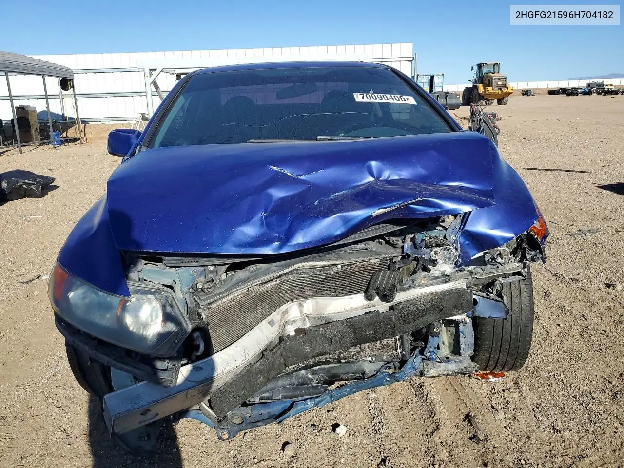 2006 HONDA CIVIC VIN 2HGFG21596H704182 — фото 5