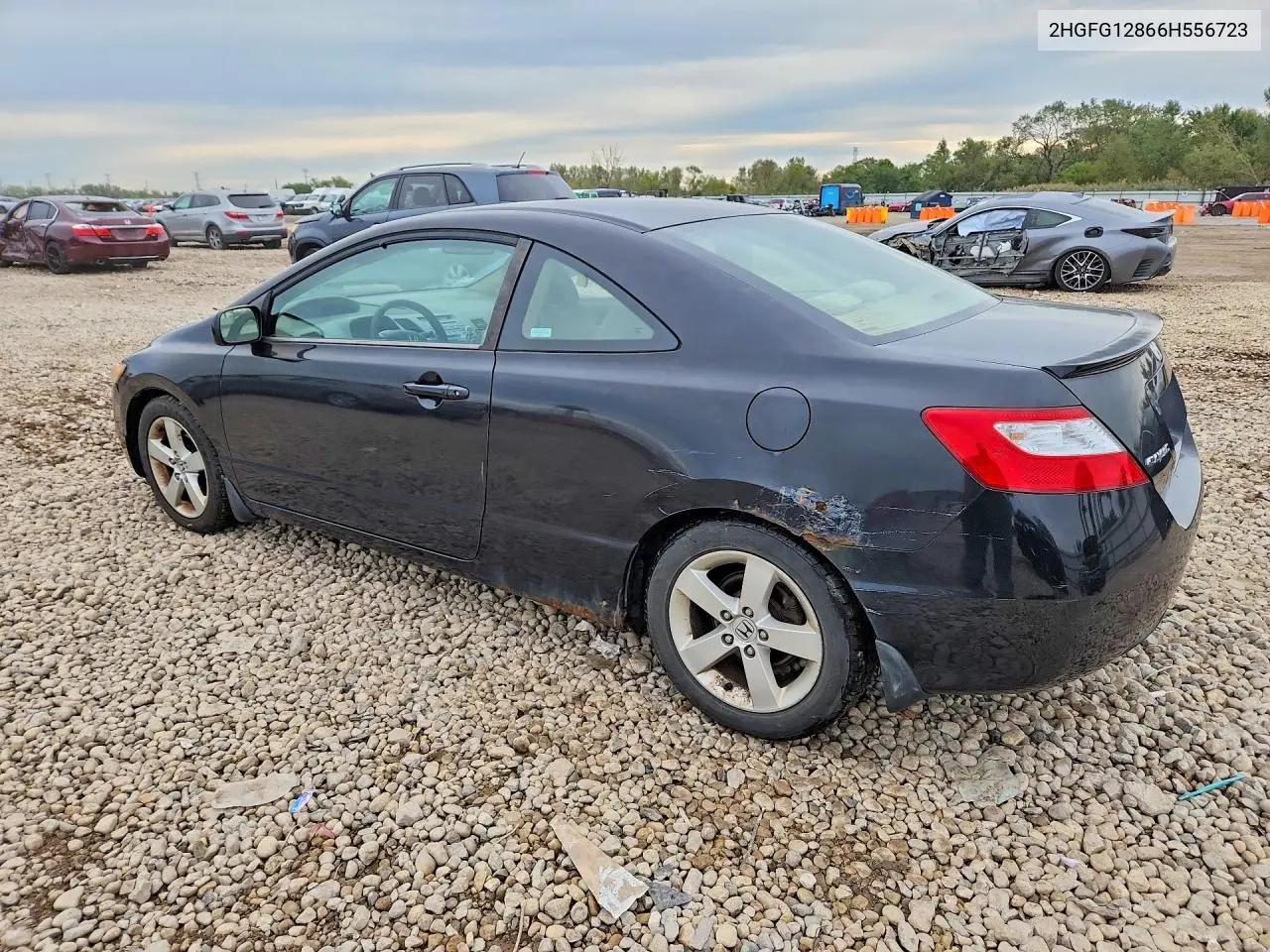 2006 HONDA CIVIC VIN 2HGFG12866H556723 — фото 2