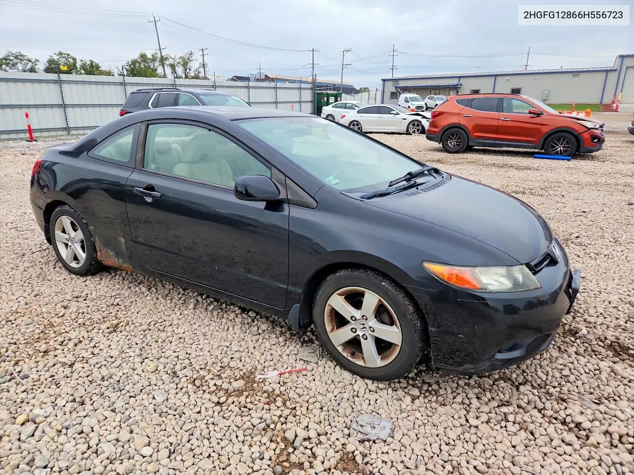 2006 HONDA CIVIC VIN 2HGFG12866H556723 — фото 4