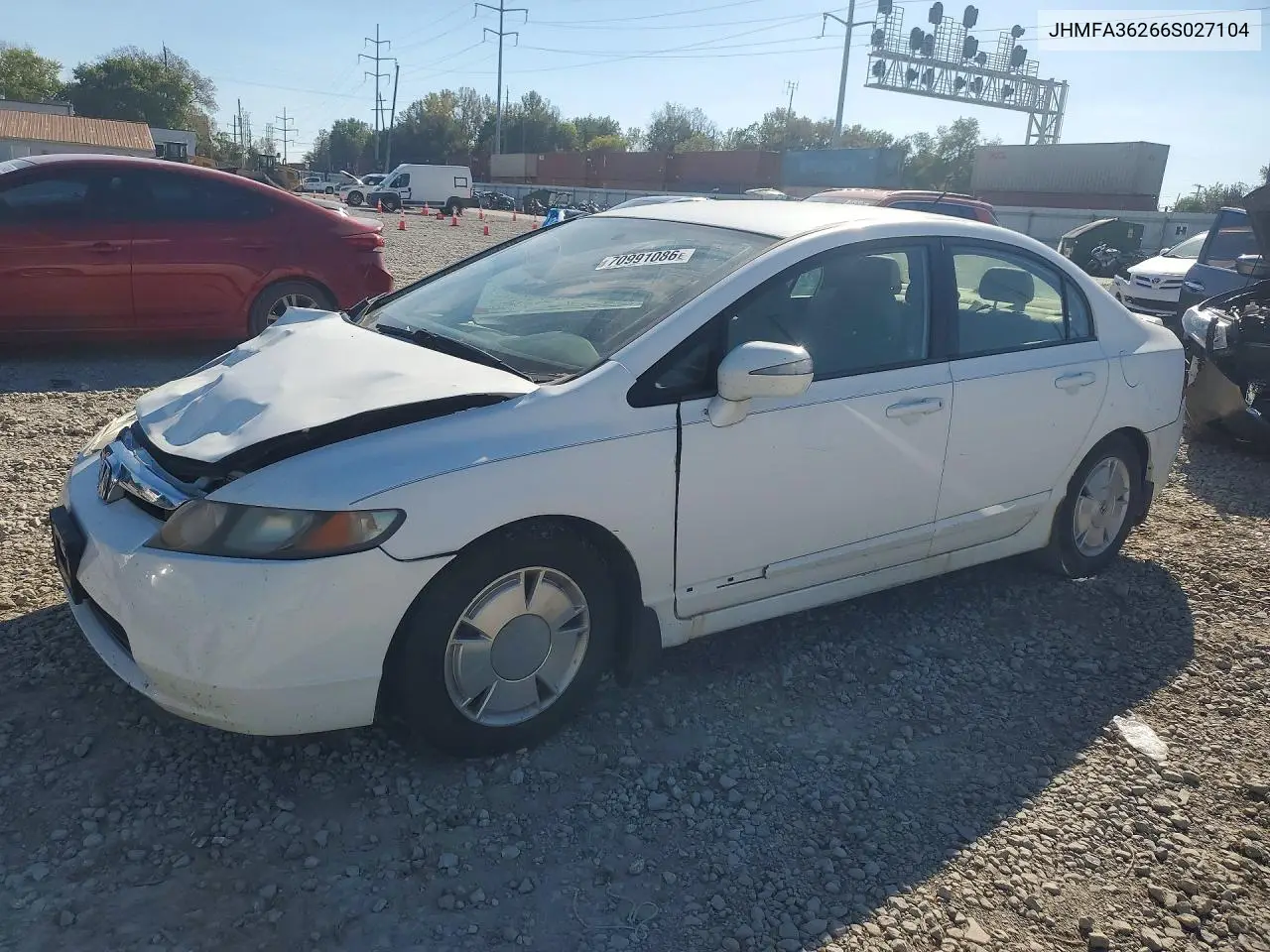 HONDA CIVIC 2006, VIN JHMFA36266S027104