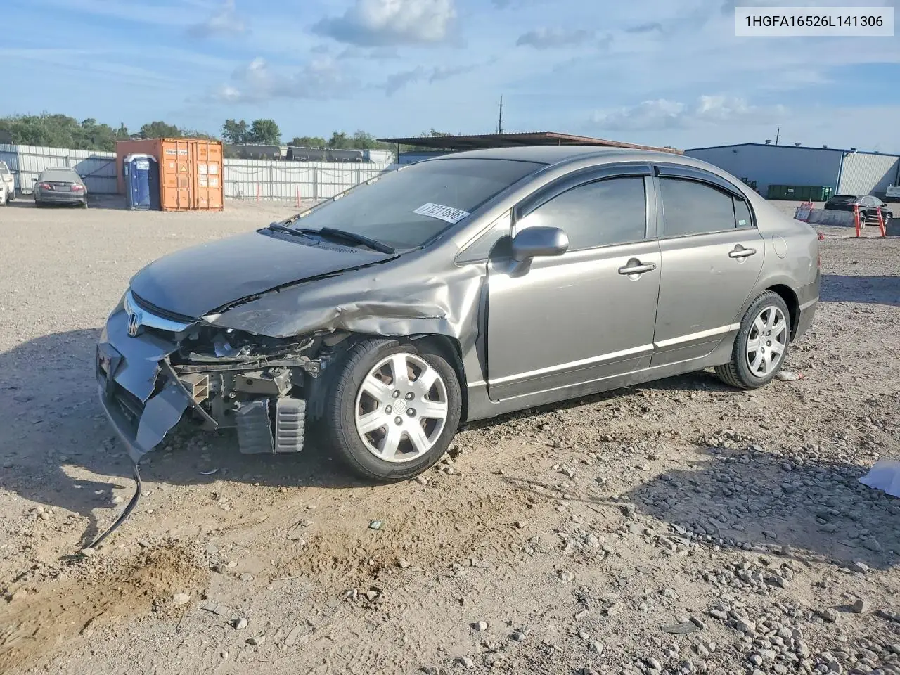 HONDA CIVIC 2006, VIN 1HGFA16526L141306