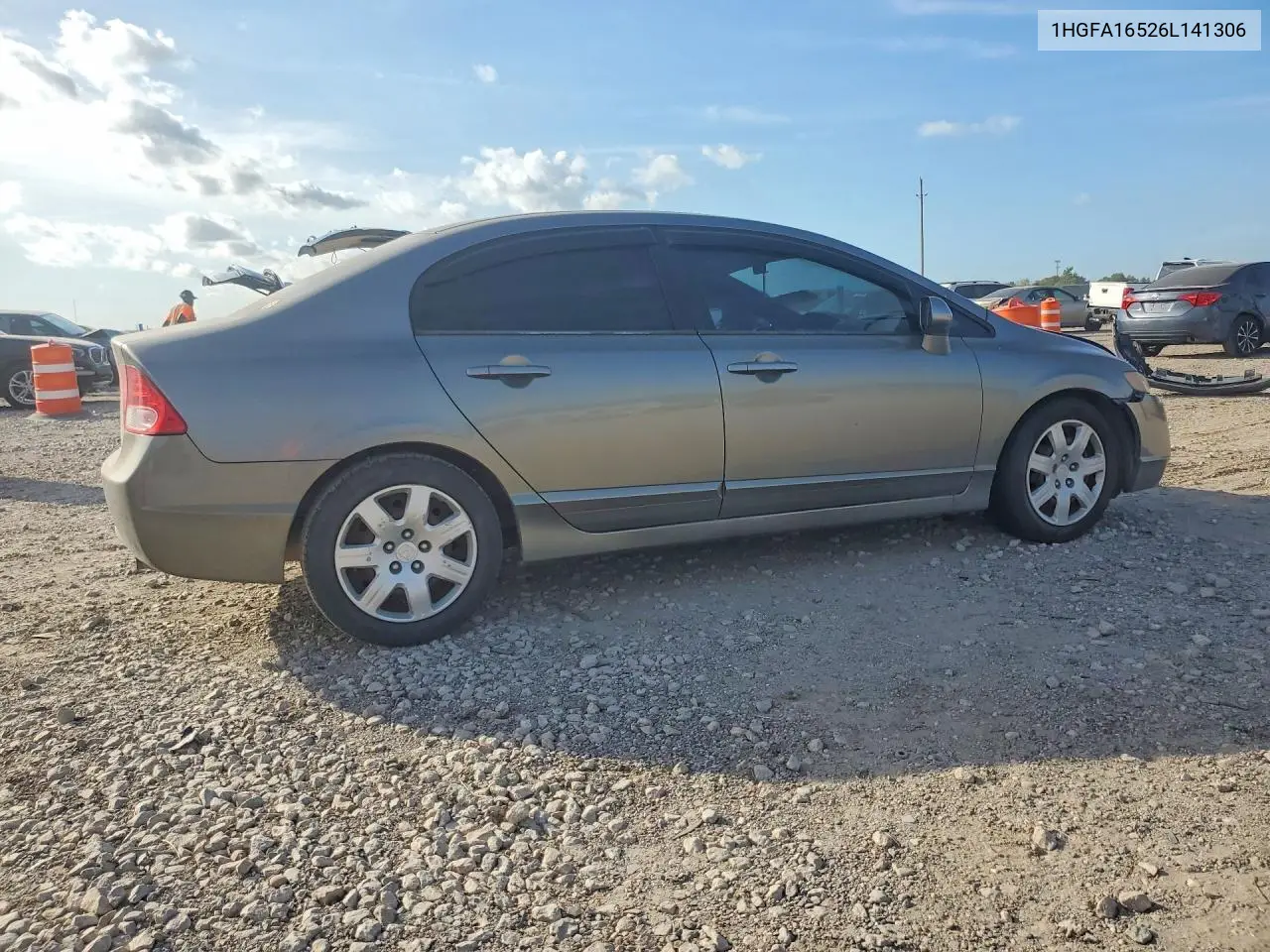 2006 HONDA CIVIC VIN 1HGFA16526L141306 — фото 3