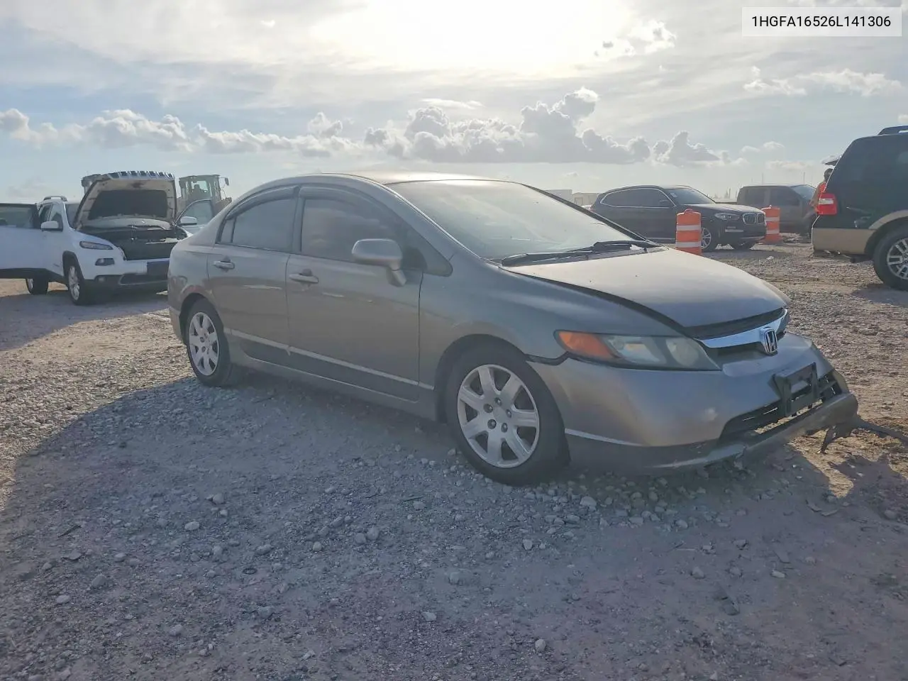 2006 HONDA CIVIC VIN 1HGFA16526L141306 — фото 4